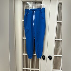 XXS Petite Blue Figs Scrubs Joggers EUC